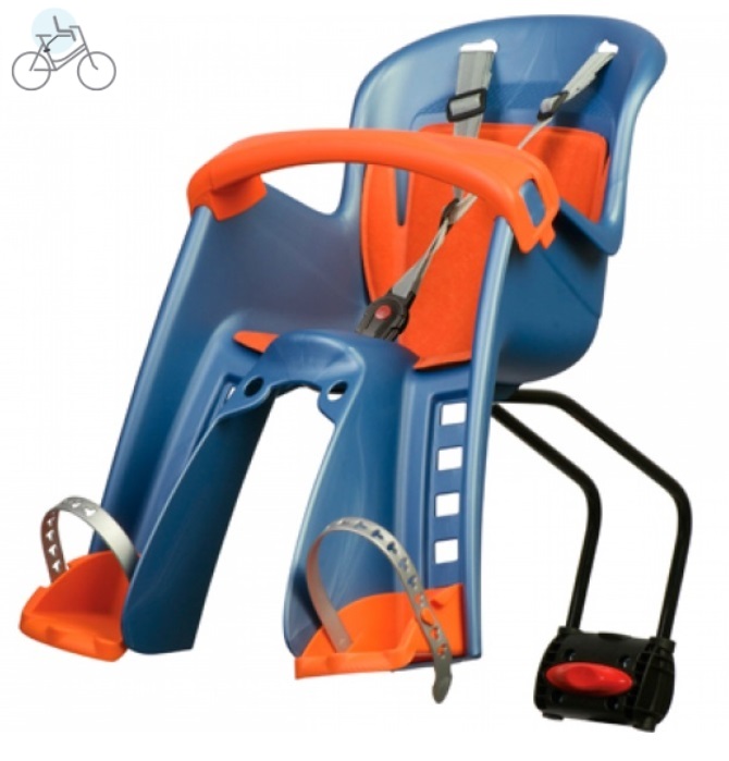 Polisport Bilby Junior blau orange Kindersitz RM